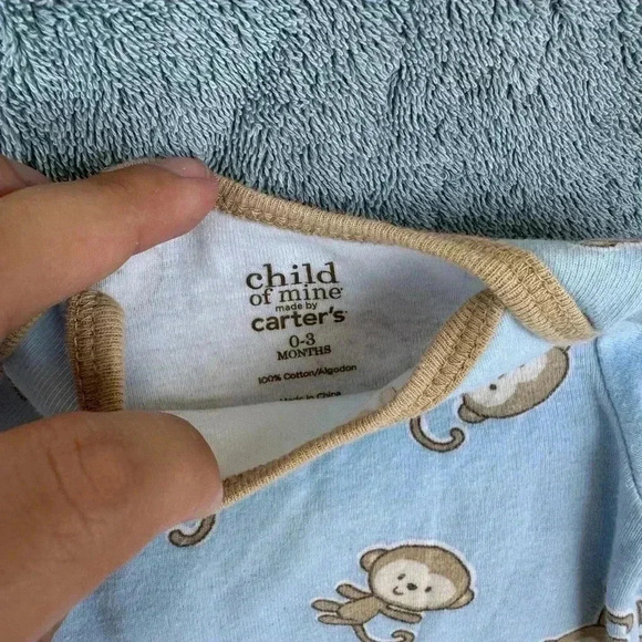 Set of 2 Long Sleeve Onesies 0-3m - Picture 3 of 5